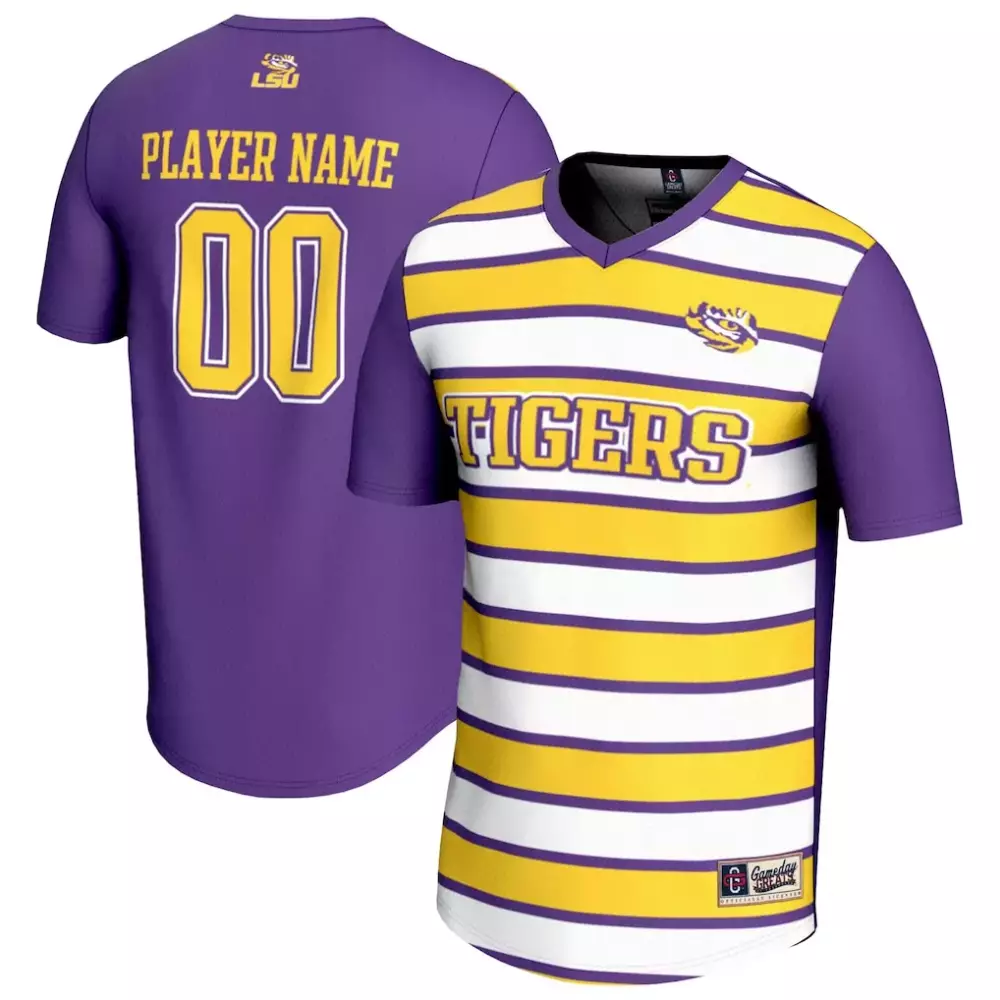 LSU Tigers Gameday Greats Youth NIL Pick a Player Collegiate Women's Soccer Jersey | Purple Gold | Game Day Outfit for Men, Women & Youth