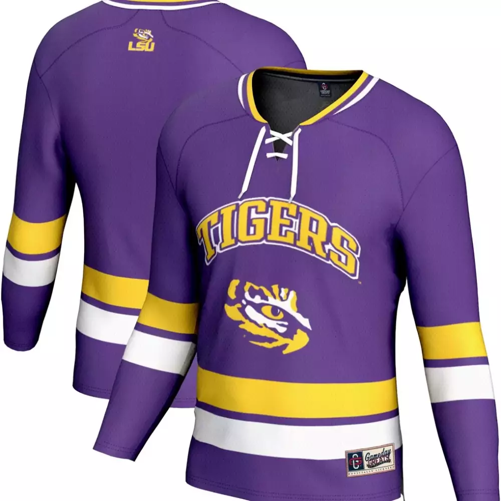 LSU Tigers Gameday Greats Youth Spirit Hockey Jersey | Purple | Game Day Outfit for Men, Women & Youth