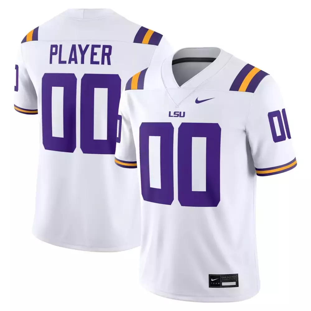 LSU Tigers Nike NIL Pick A Player Game Jersey | White Edition | Fan Gear for Men, Women & Youth