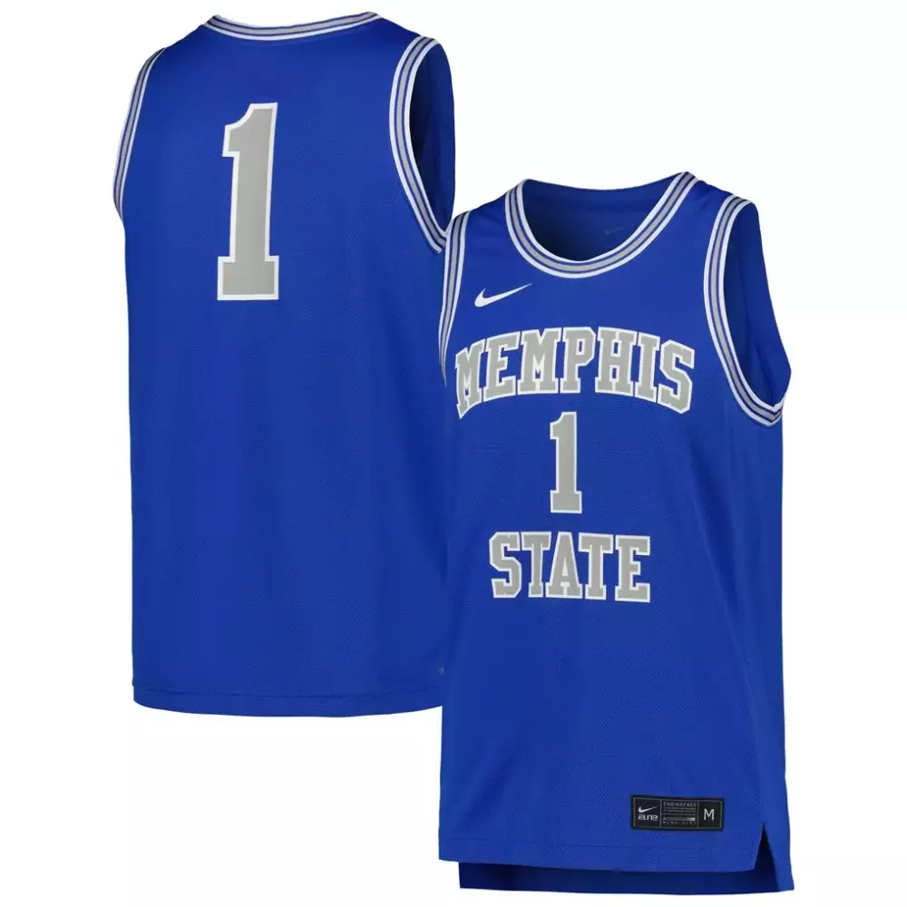 Memphis Tigers Nike Replica Basketball Jersey | Royal Color | Limited Edition Fan Gear | For Men, Women & Youth