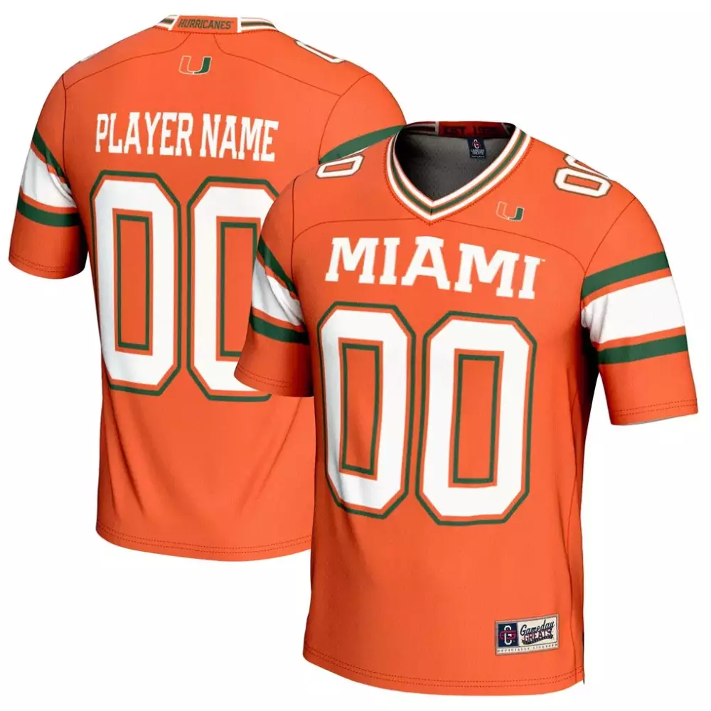 Miami Hurricanes Gameday Greats NIL Pick A Player Football Jersey | Orange Color | Fan Gear for Men, Women & Youth
