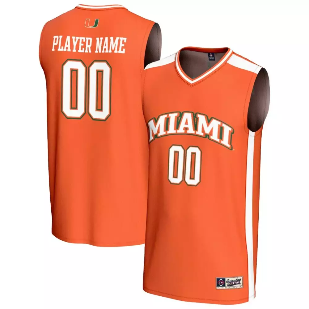 Miami Hurricanes Youth Lightweight Basketball Jersey | NIL Pick a Player | Orange Fan Gear for Men, Women & Youth