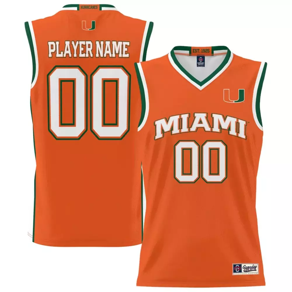 Miami Hurricanes Youth NIL Lightweight Men's Basketball Jersey | Pick a Player | Orange Fan Gear for Men, Women & Youth