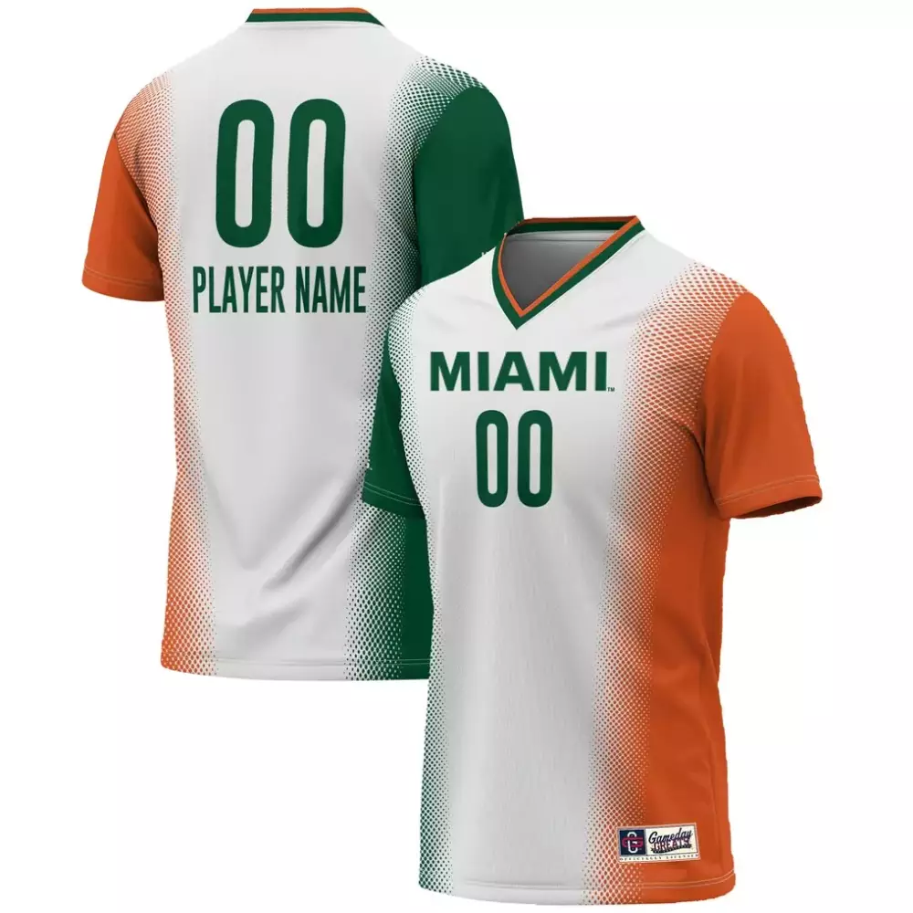 Miami Hurricanes Youth NIL Lightweight Women's Soccer Jersey | Pick a Player | White Fan Gear for Men, Women & Youth