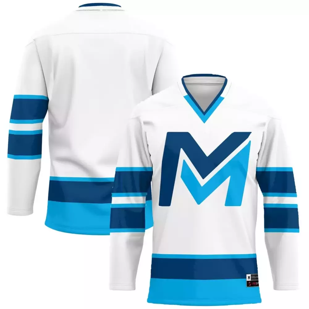 Customizable Michigan  Mid College Gameday Greats Hockey Apparel Jersey – White