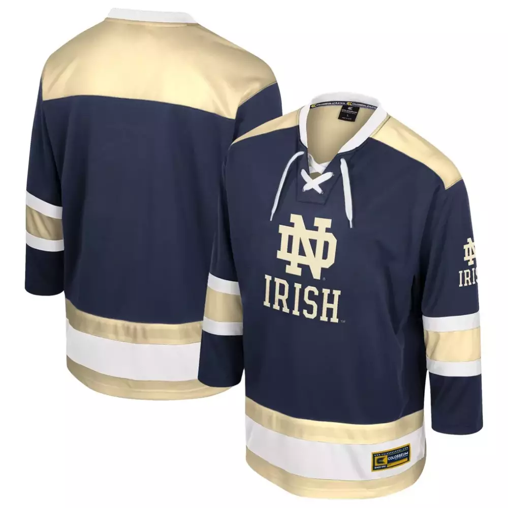 Notre Dame Fighting Irish Colosseum Athletic Machine Jersey | Navy | Fashion Fan Gear for Men, Women & Youth