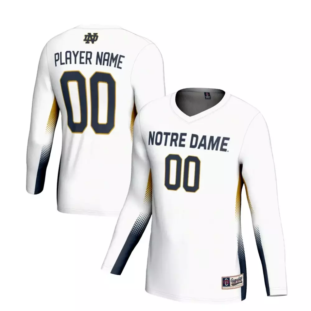Notre Dame Fighting Irish Gameday Greats Unisex Volleyball Jersey | Lightweight | White Fan Gear for Men, Women & Youth