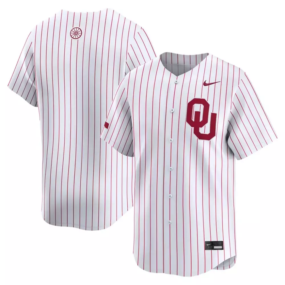 Custom Oklahoma Sooners  College Limited Baseball Authentic Jersey – White
