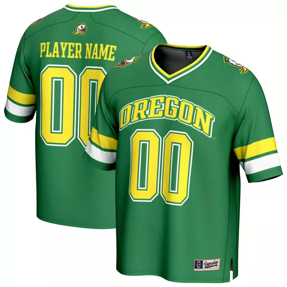 Oregon Ducks Gameday Greats Unisex NIL Pick a Player Football Fashion Jersey | Green | Game Day Outfit for Men, Women & Youth