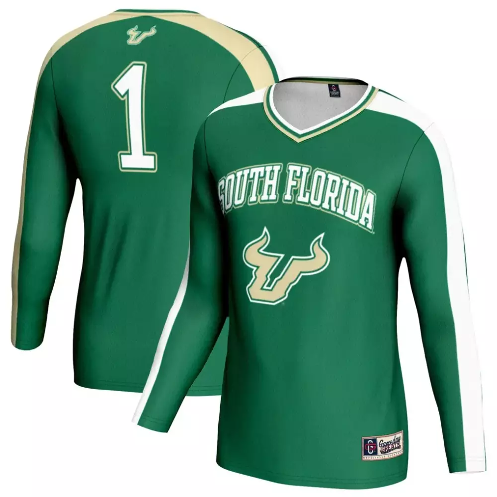 South Florida Bulls Gameday Greats Unisex Women's Volleyball Jersey | Lightweight Green Fashion | For Men, Women & Youth
