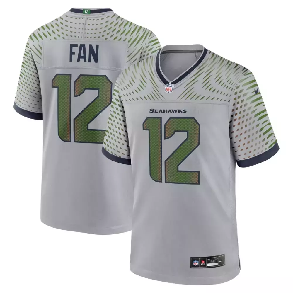 Seattle Seahawks 12s Nike 2025 Rivalries Collection Game Jersey | Wolf Gray | Fan Gear for All | For Men, Women & Youth