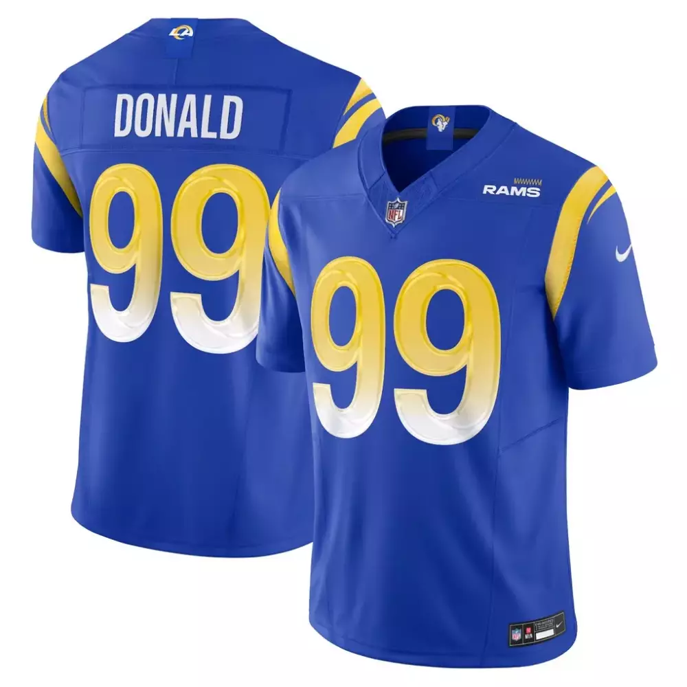 Aaron Donald Los Angeles Rams Nike Vapor F U S E Limited Jersey | Royal | All Stitched | Limited Edition | For Men, Women & Youth