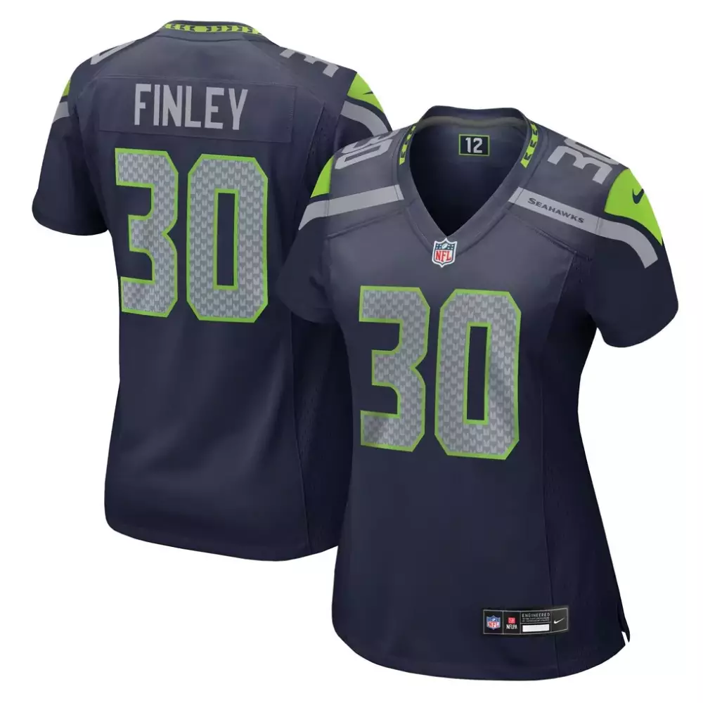 AJ Finley Seattle Seahawks Nike Women's Team Game Jersey | College Navy | All Stitched | For Men, Women & Youth