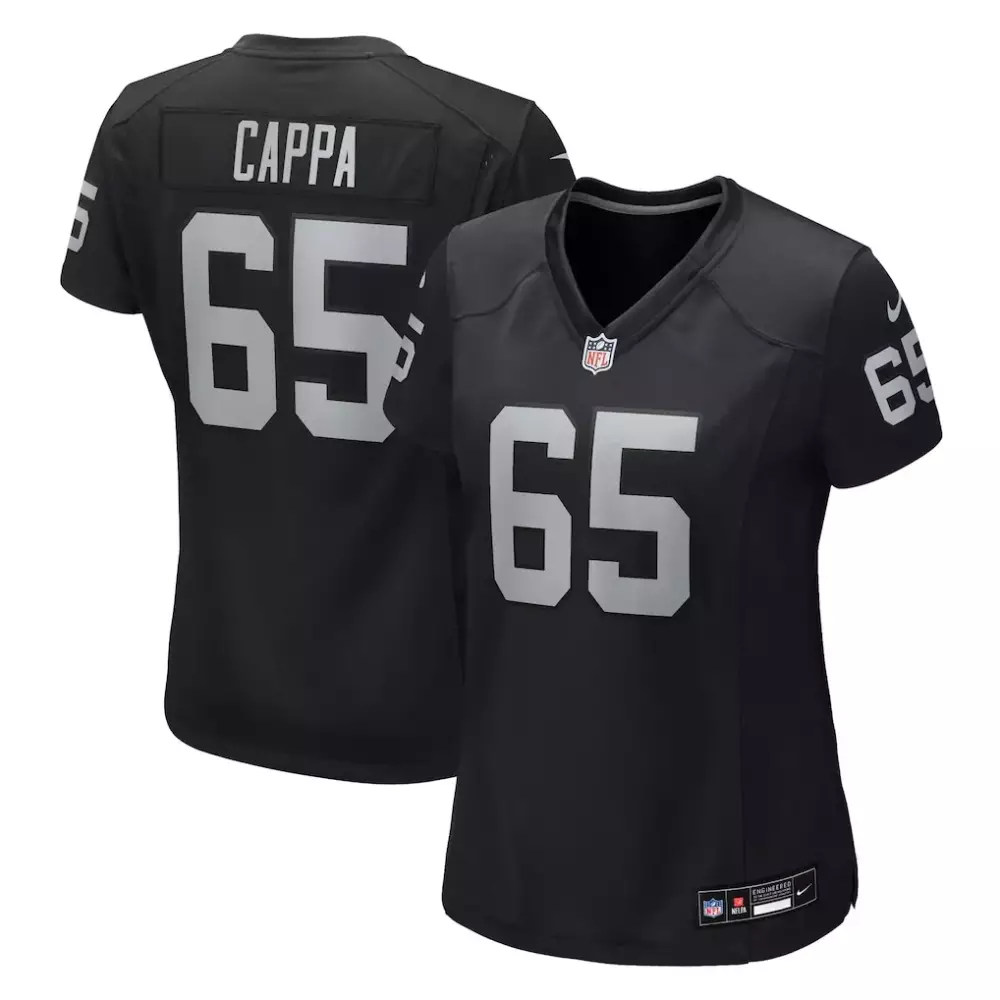 Cappa Las Vegas Raiders Nike Women's Team Game Jersey | Black | Ultimate Fan Gear for Game Day | For Men, Women & Youth