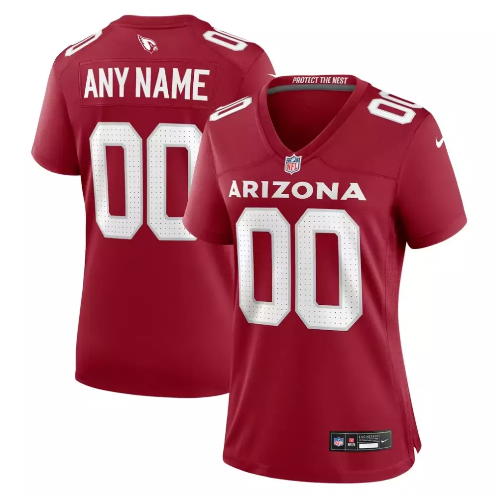 Women's Custom Game Jersey | Arizona Cardinals Cardinal Red | Fan Gear for Women & Youth
