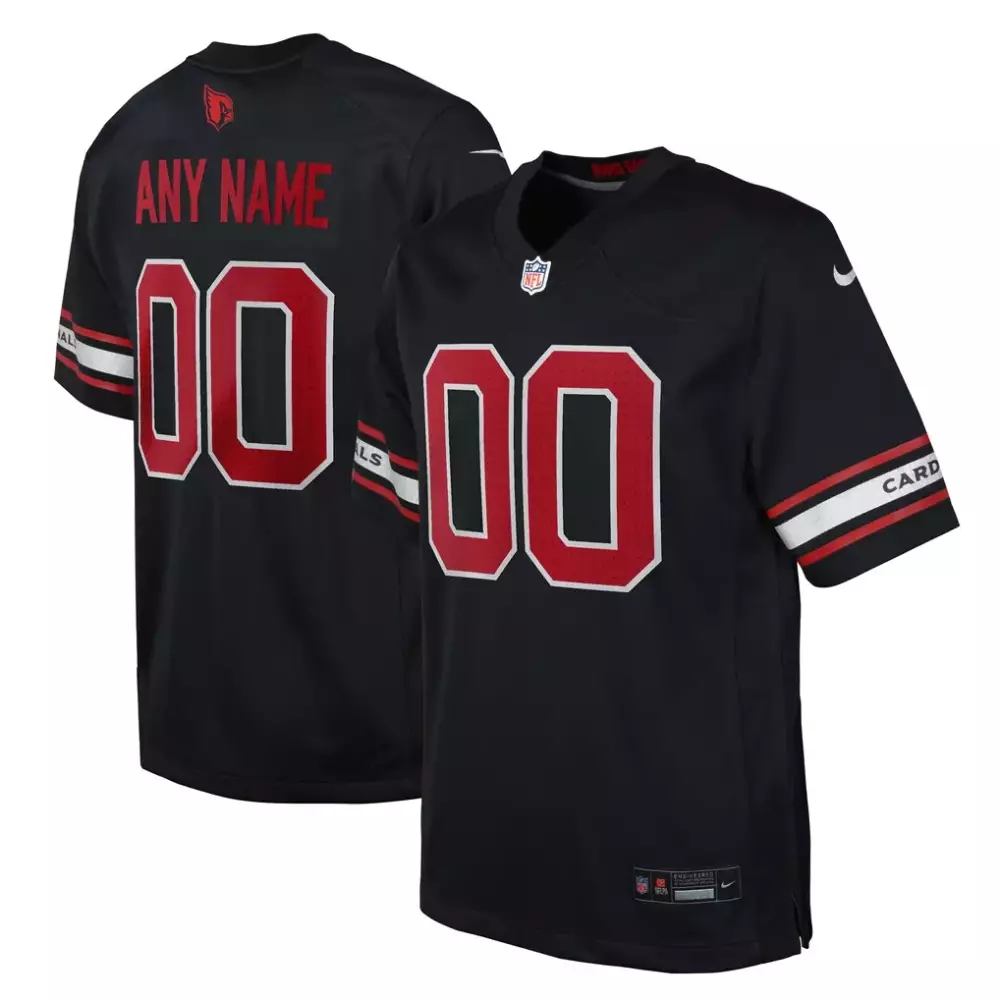 Youth Alternate Custom Game Jersey | Arizona Cardinals Black | Fan Gear for Kids & Youth