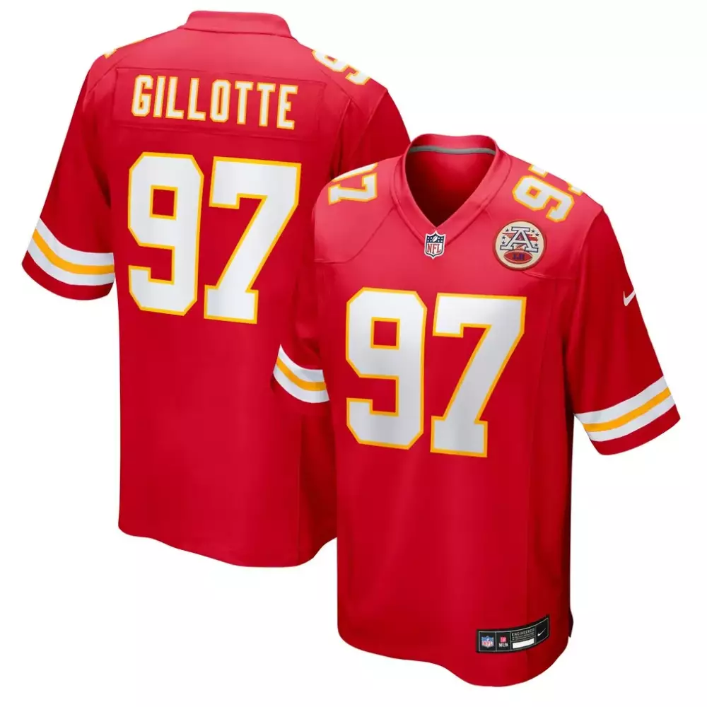 Ashton Gillotte Kansas City Chiefs Nike Team Game Jersey | Red | For Men, Women & Youth