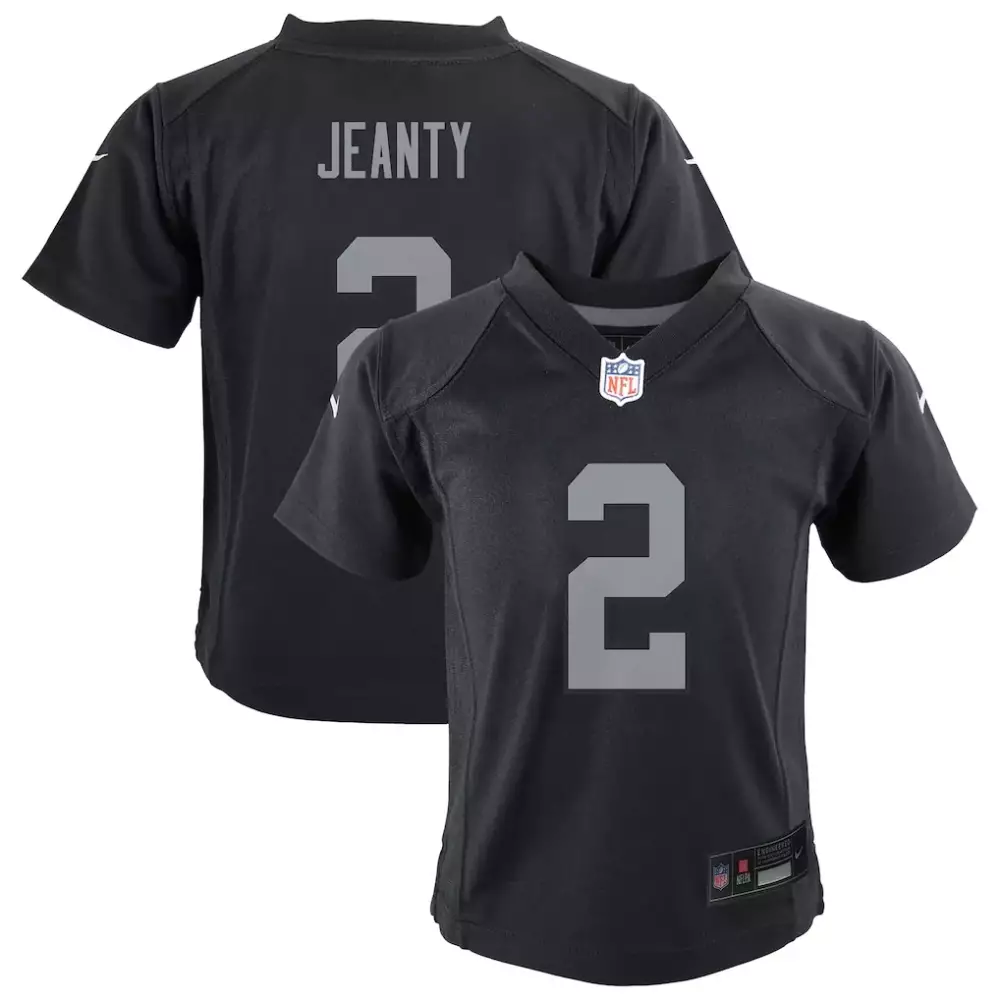 Ashton Jeanty Las Vegas Raiders Nike Toddler Team Game Jersey | Black | Fan Gear for Toddlers