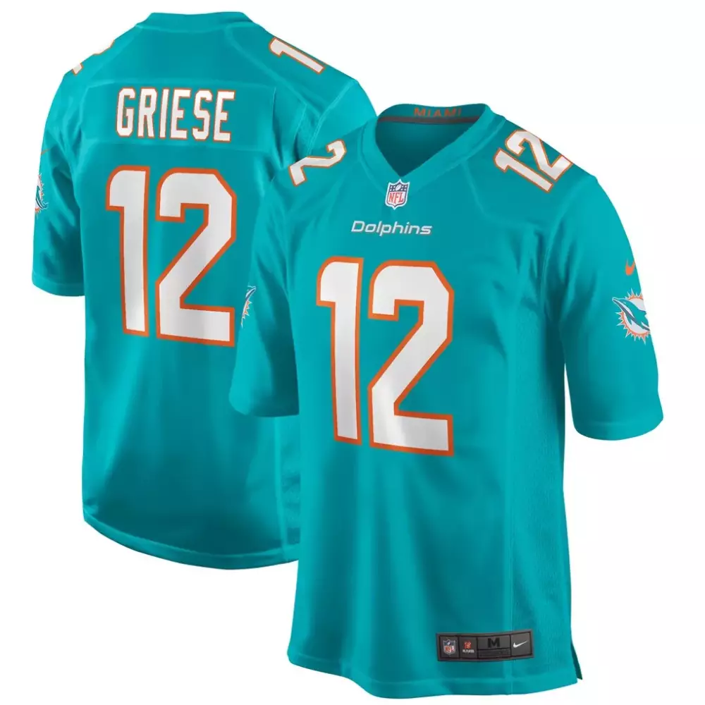 Bob Griese Miami Dolphins Nike Game Retired Player Jersey | Aqua Color | Authentic Fan Gear for Men, Women & Youth