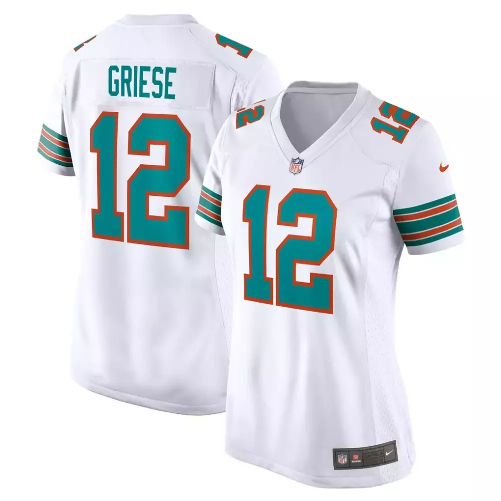 Bob Griese Miami Dolphins Nike Women's Retired Player Jersey | White Color | Stylish Fan Gear for Women & Youth