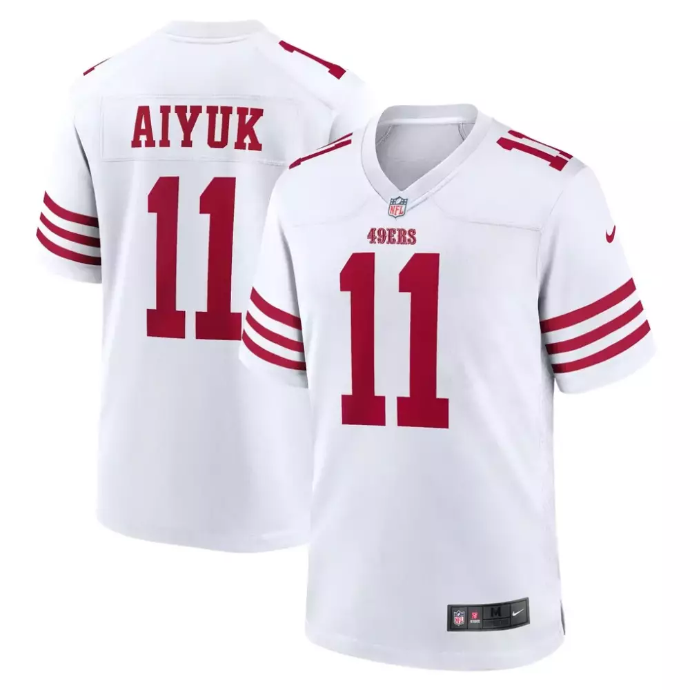 Brandon Aiyuk San Francisco 49ers Nike Game Jersey | White | Fan Gear for Men, Women & Youth