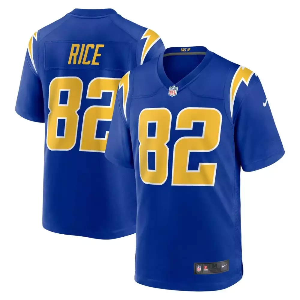 Brenden Rice Los Angeles Chargers Nike 2nd Alternate Game Player Jersey | Royal 2025 | Limited Edition Fan Gear | For Men, Women & Youth