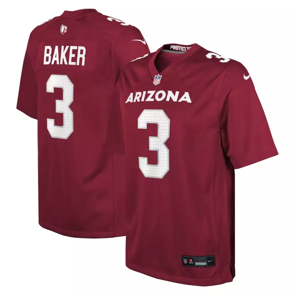 Budda Baker Arizona Cardinals Youth Game Jersey | Cardinal Nike Style | Fan Gear for Men, Women & Youth