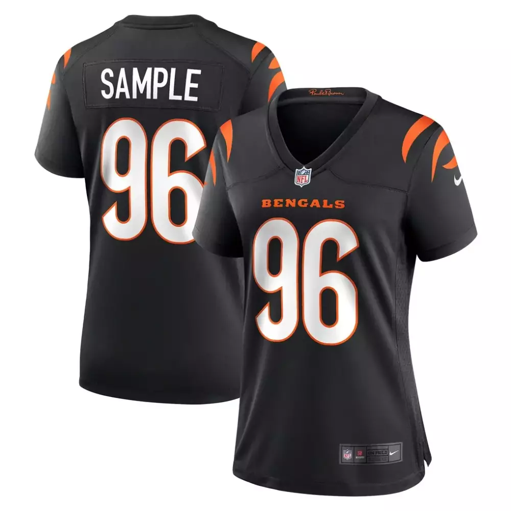 Cam Sample Cincinnati Bengals Nike Women's Game Jersey | Black | Fan Gear for Game Day | For Men, Women & Youth
