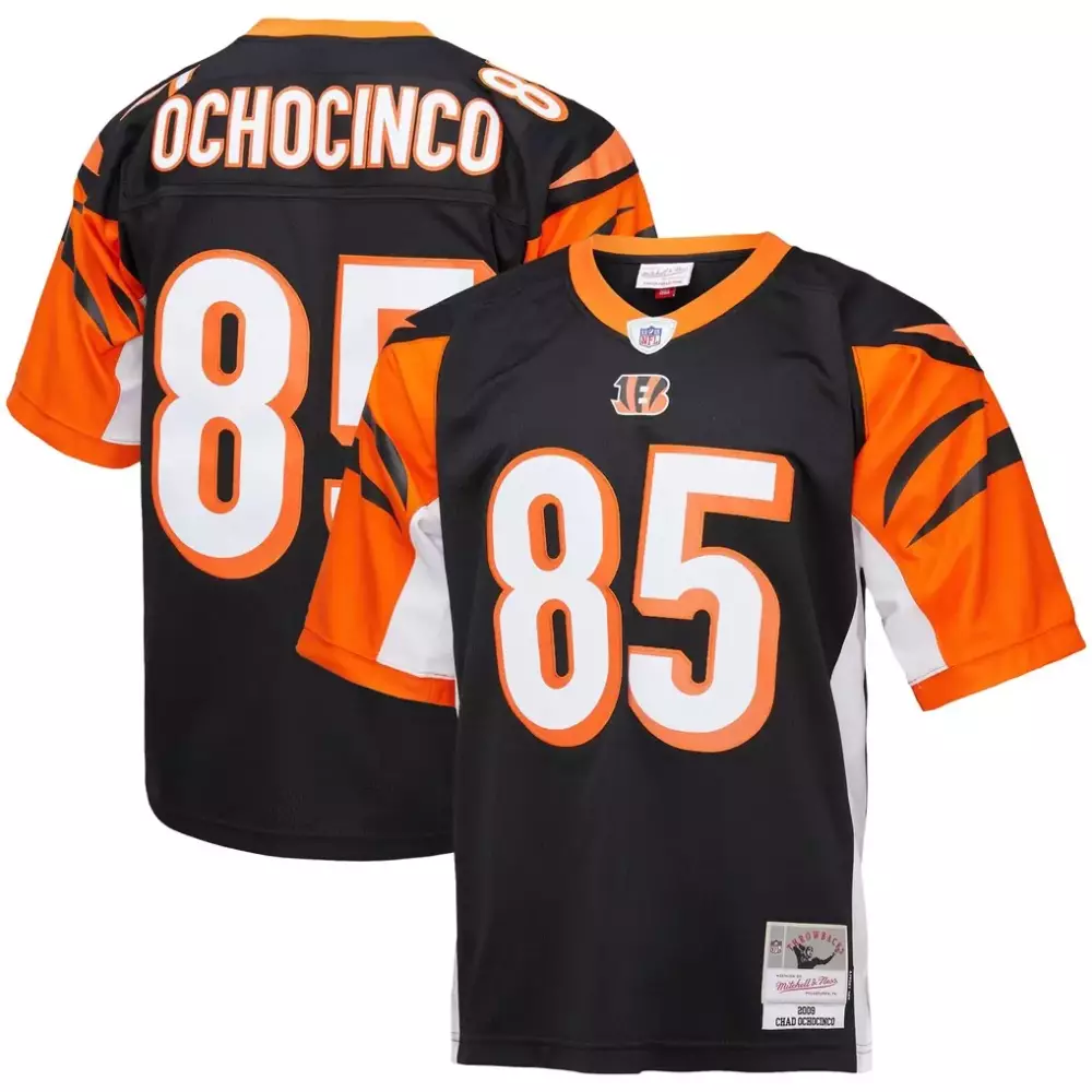 Chad Ochocinco Cincinnati Bengals Mitchell & Ness Big & Tall 2009 Retired Player Replica Jersey | Black | For Men, Women & Youth
