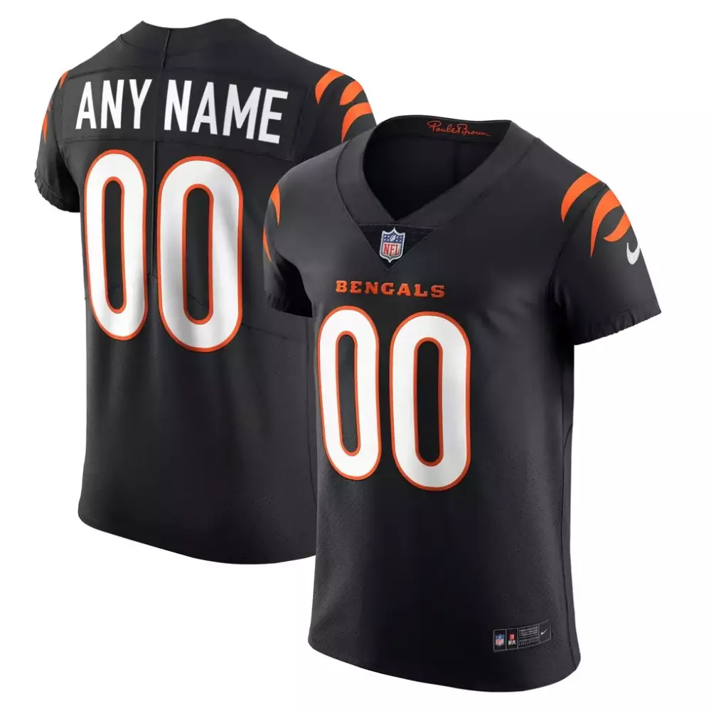 Cincinnati Bengals Nike Vapor Elite Custom Jersey Black | Authentic Fan Gear | For Men, Women & Youth
