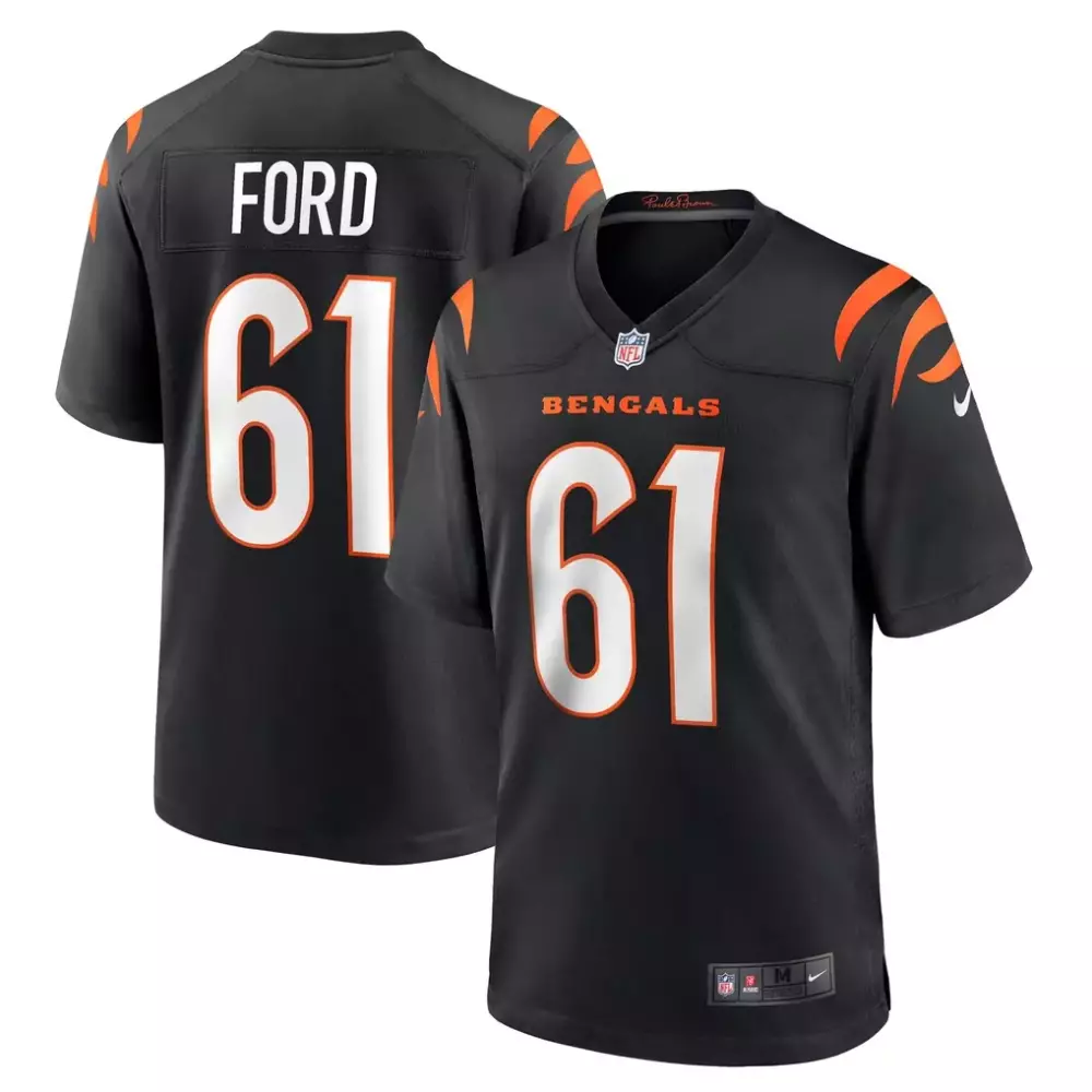 Cody Ford Cincinnati Bengals Nike Game Jersey Black | Authentic Fan Gear for Every Game | For Men, Women & Youth