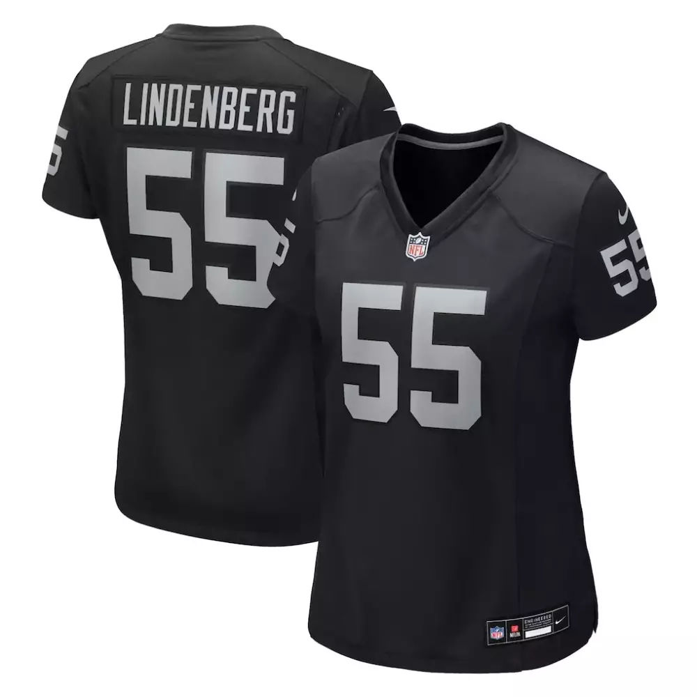 Cody Lindenberg Nike Women's Team Game Jersey | Black Las Vegas Raiders | Authentic Fan Gear | For Women