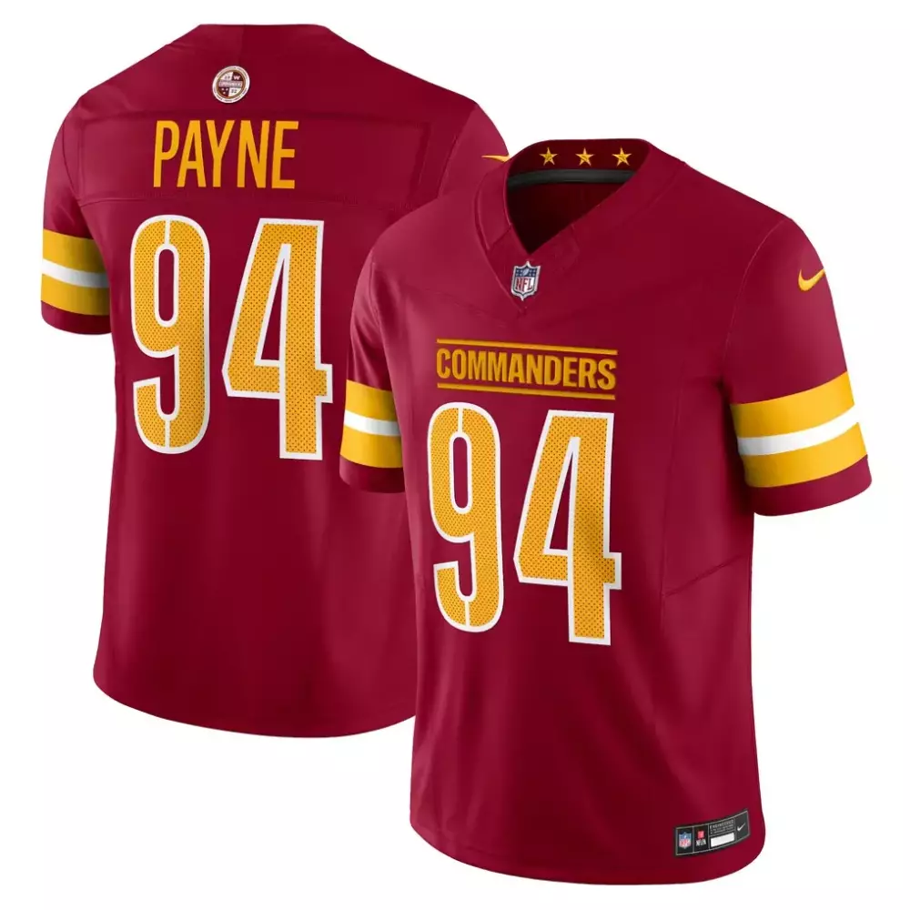 Daron Payne Washington Commanders Nike Vapor F.U.S.E. Limited Jersey | Burgundy | Exclusive Fan Gear for Men, Women & Youth