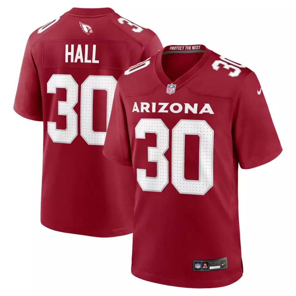 Darren Hall Arizona Cardinals Nike Team Game Jersey | Cardinal Color | Fan Gear for All | For Men, Women & Youth