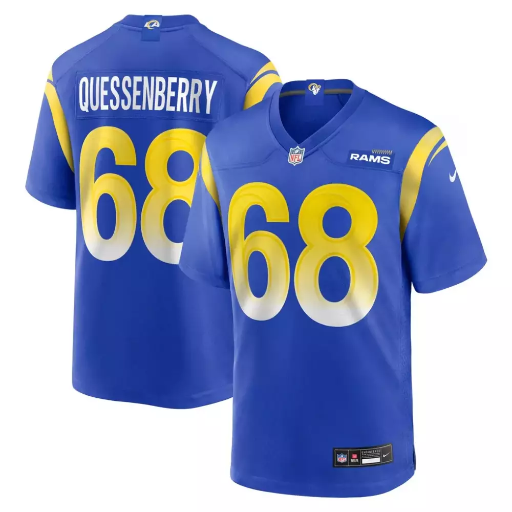 David Quessenberry Los Angeles Rams Nike Team Game Jersey | Royal Blue Fan Gear | For Men, Women & Youth