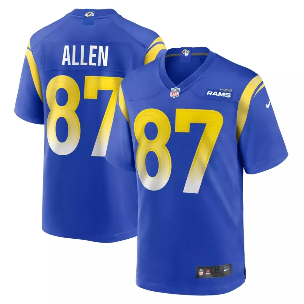 Davis Allen Los Angeles Rams Nike Home Game Jersey | Royal Blue Fan Gear | For Men, Women & Youth