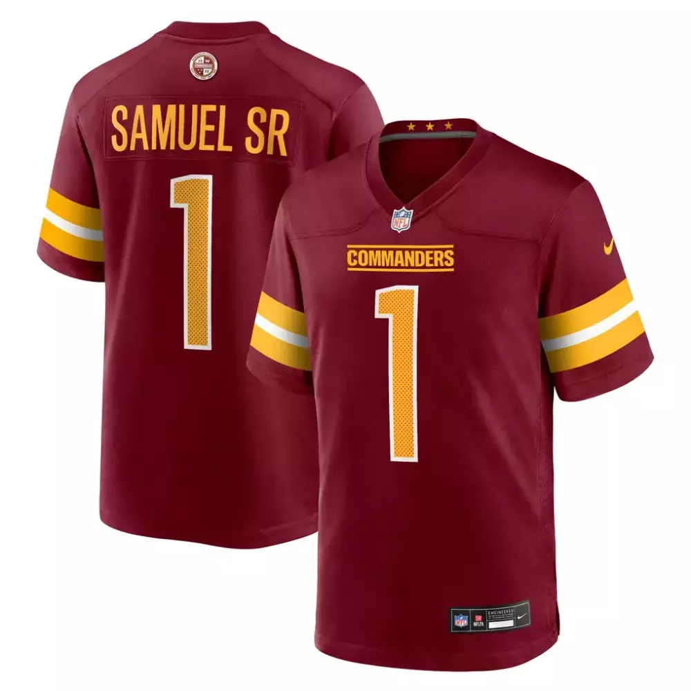 Robinson Jr. 8 Washington Commanders 2022 Men's All Stitched Vapor Jersey | 90 Years Edition Black | For Men, Women & Youth