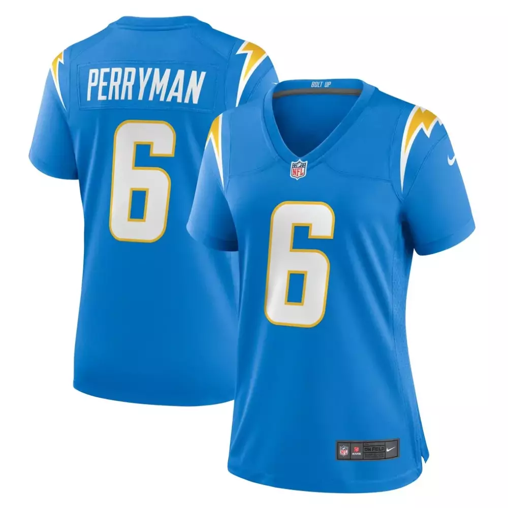 Denzel Perryman Los Angeles Chargers 2025 Nike Women's Game Jersey | Powder Blue | Fan Gear for Women & Youth