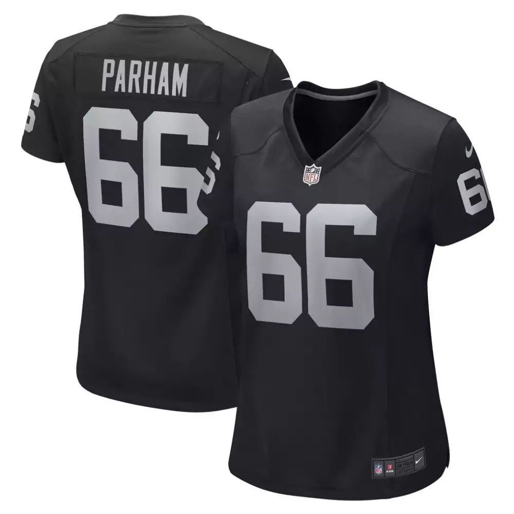 Dylan Parham Las Vegas Raiders Nike Women's Game Player Jersey | Black All Stitched Fan Gear | For Men, Women & Youth