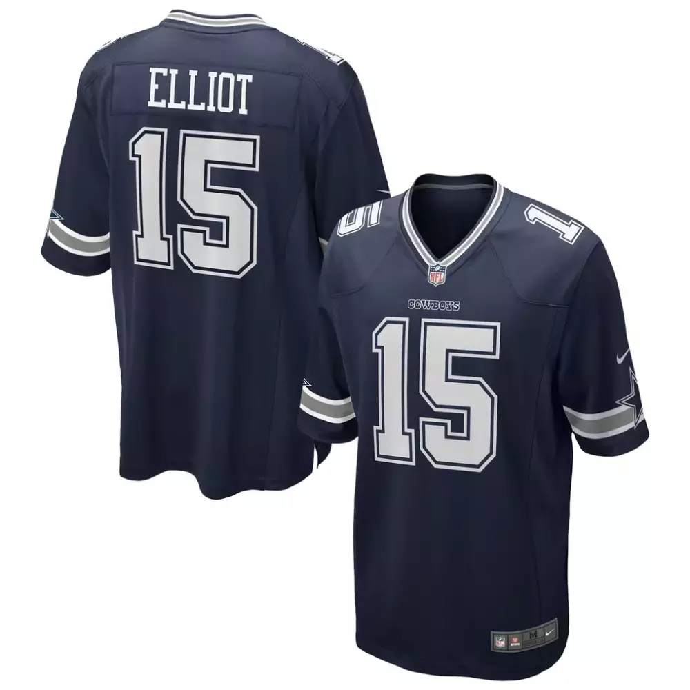 Ezekiel Elliott Dallas Cowboys Nike Team Game Jersey | Navy | Fan Gear | For Men, Women & Youth