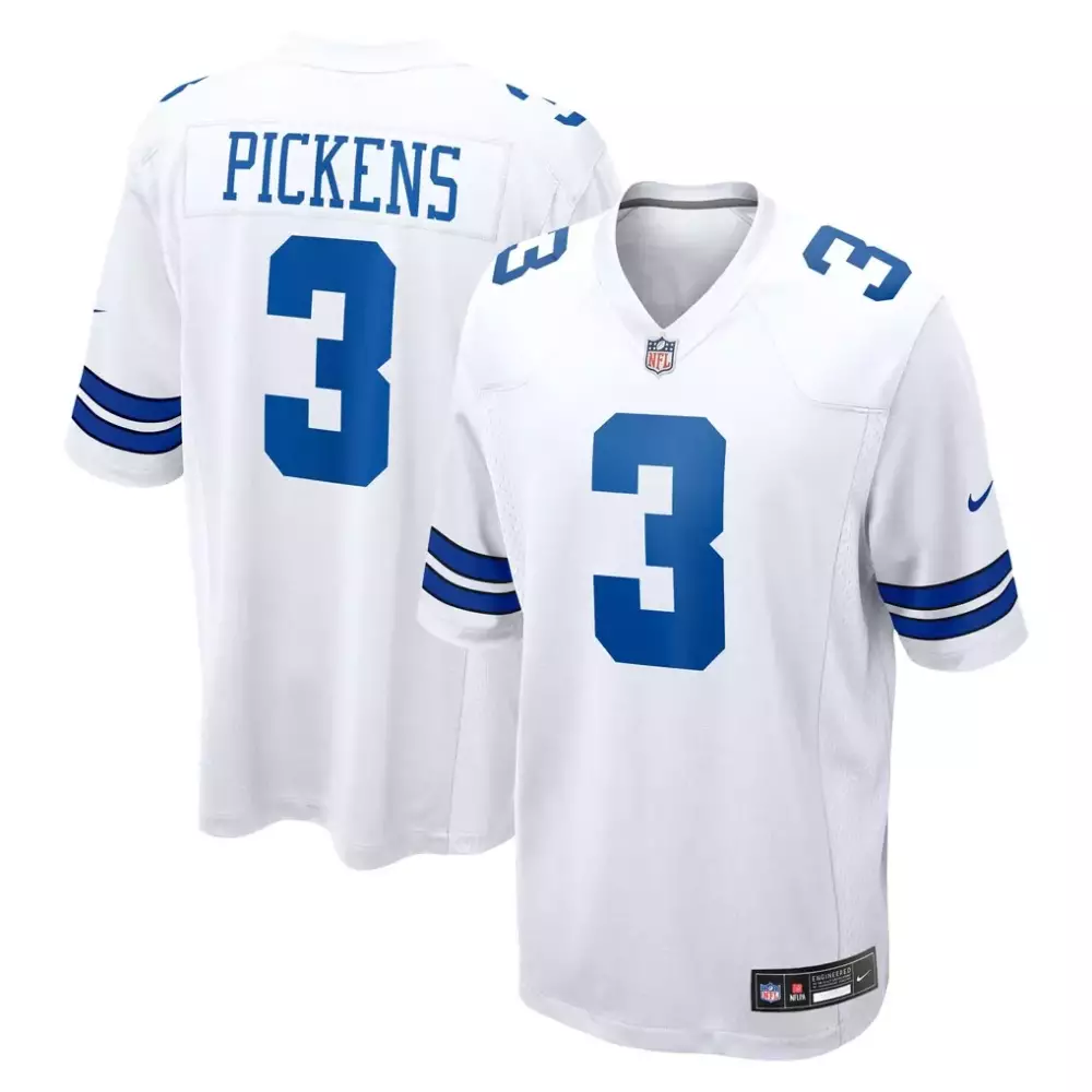 George Pickens Dallas Cowboys Nike Game Jersey | White Stitched | For Men, Women & Youth
