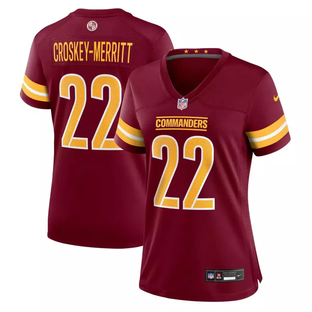 Jacory Croskey Merritt Washington Commanders Nike Women's Team Game Jersey | Burgundy | For Women, Men & Youth