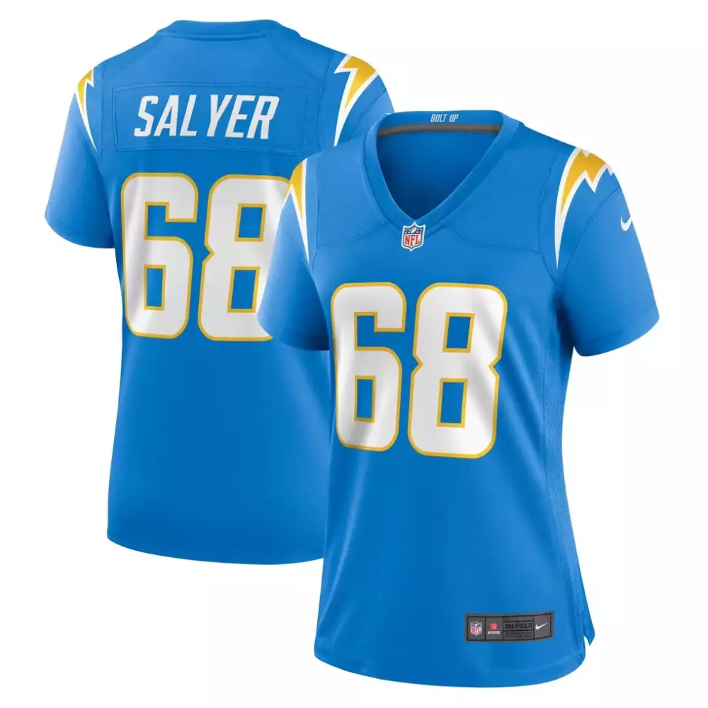 Jamaree Salyer Los Angeles Chargers Nike Women's Game Player Jersey | Powder Blue | Fan Gear | For Men, Women & Youth