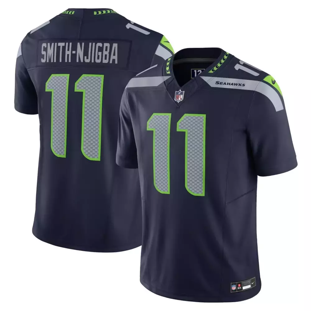 Jaxon Smith-Njigba Seattle Seahawks Nike Vapor Limited Jersey | Navy | Exclusive Fan Gear for Men, Women & Youth
