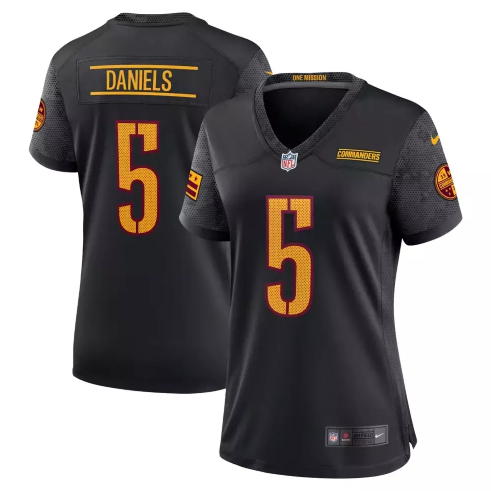 Jayden Daniels Washington Commanders Nike Women's Alternate Game Jersey | Black | For Men, Women & Youth