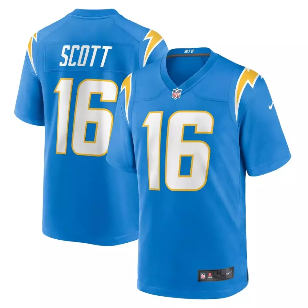 JK Scott Los Angeles Chargers Nike Game Jersey | Powder Blue | Men's Fan Gear | For Men, Women & Youth