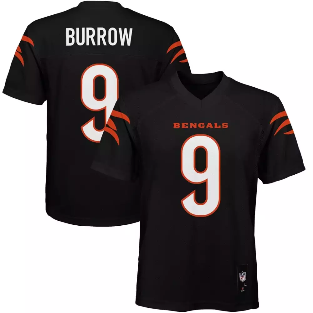 Joe Burrow Cincinnati Bengals Youth Replica Player Jersey | Black | Limited Edition Fan Gear for Young Fans | For Youth