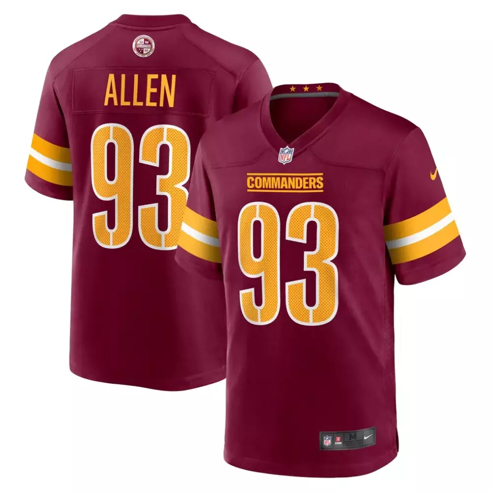 Jonathan Allen Washington Commanders Nike Youth Game Jersey | Burgundy | Fan Gear for Game Day | For Men, Women & Youth
