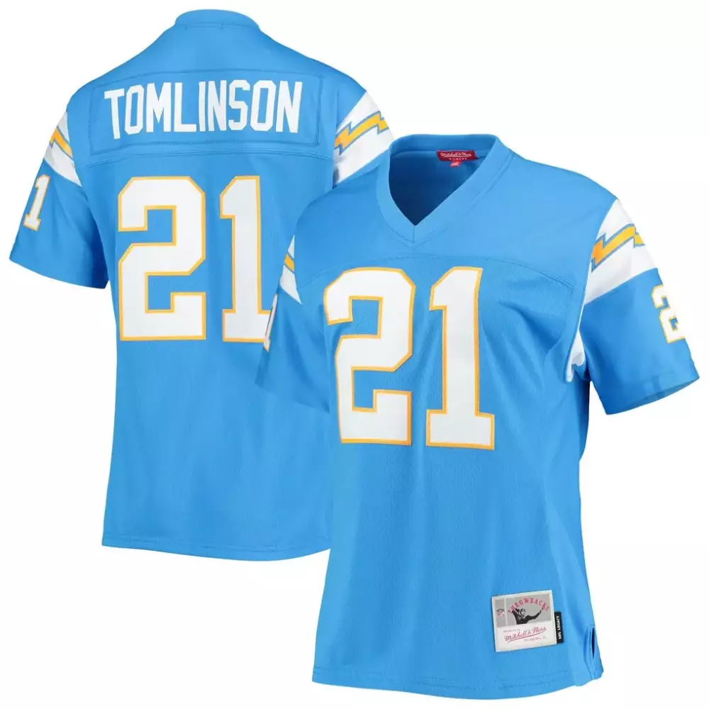 LaDainian Tomlinson Los Angeles Chargers Mitchell & Ness Women's Legacy Replica Player Jersey | Powder Blue | Fan Gear for Women & Youth