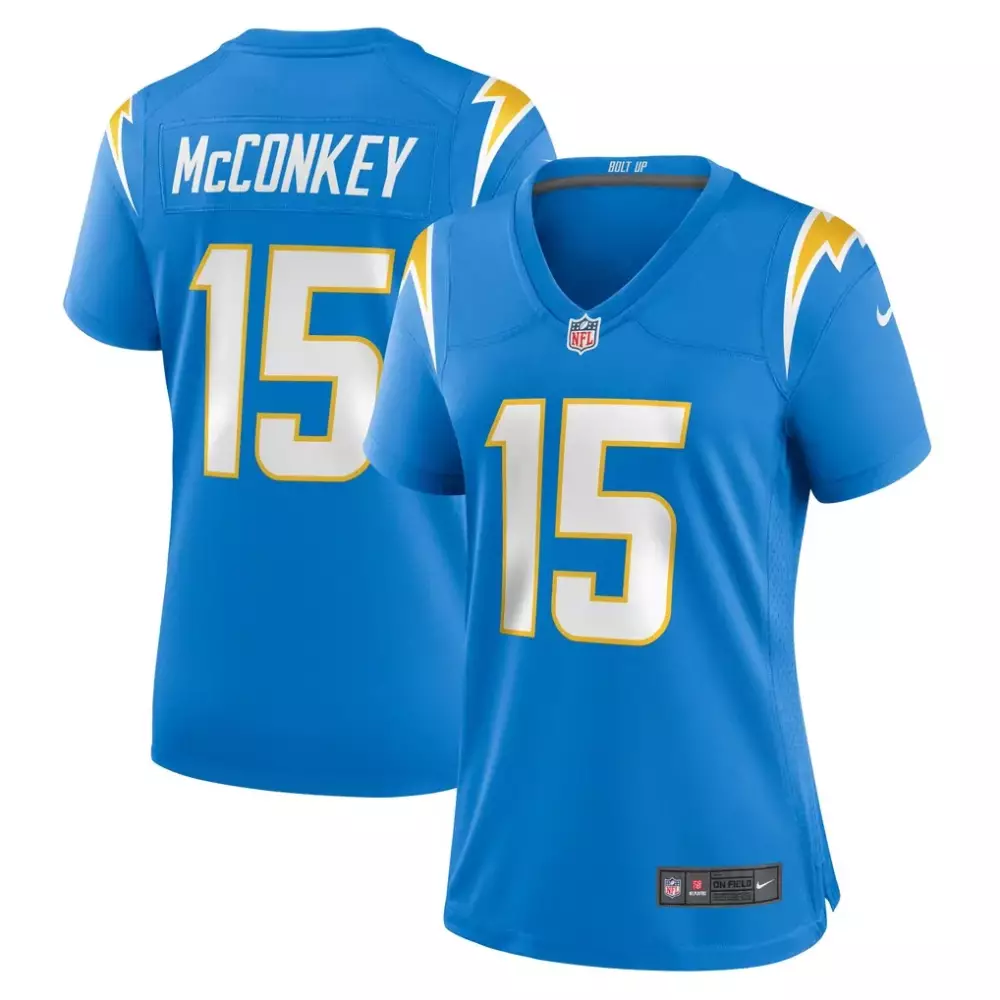 Ladd McConkey Los Angeles Chargers Nike Women's Game Jersey | Powder Blue | Fan Gear for Women & Youth